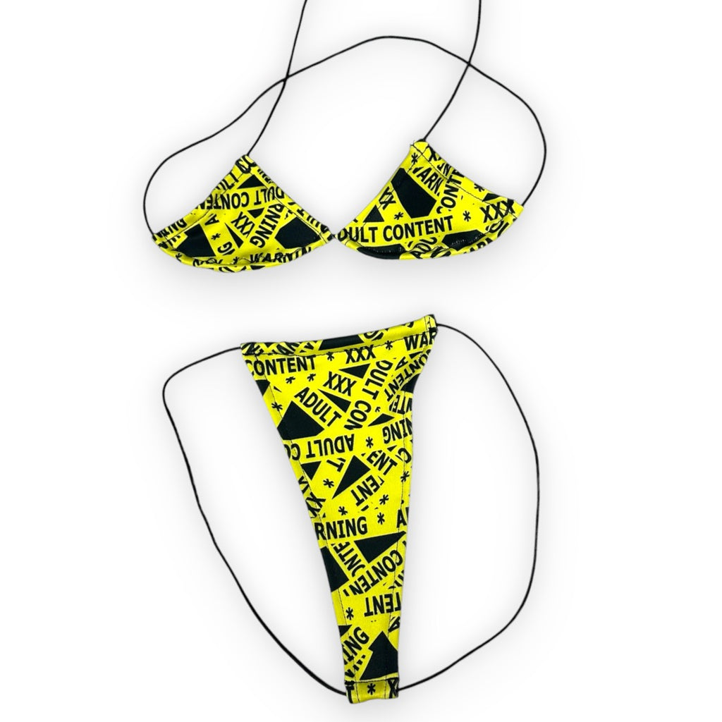 Caution Tape Teeny Tiny Micro ‘Kini